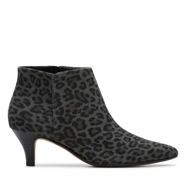 Clarks Womens Linvale Sea Ankle Boots Leopard | UK-187435